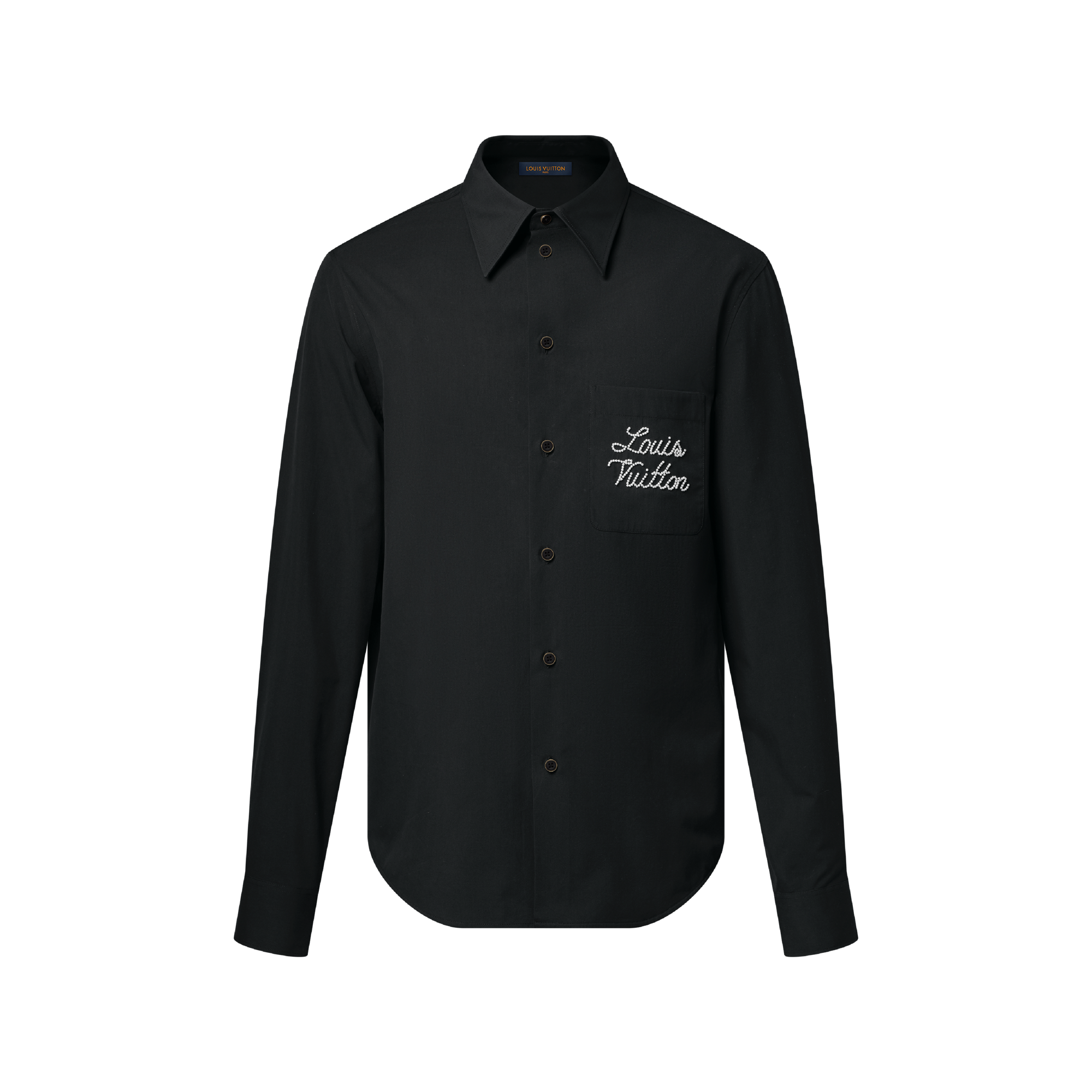 ヴィトン　Louis Vuitton シャツ　メンズ Embroidered Signature Long-Sleeved Shirt - Ready-to-Wear | LOUIS